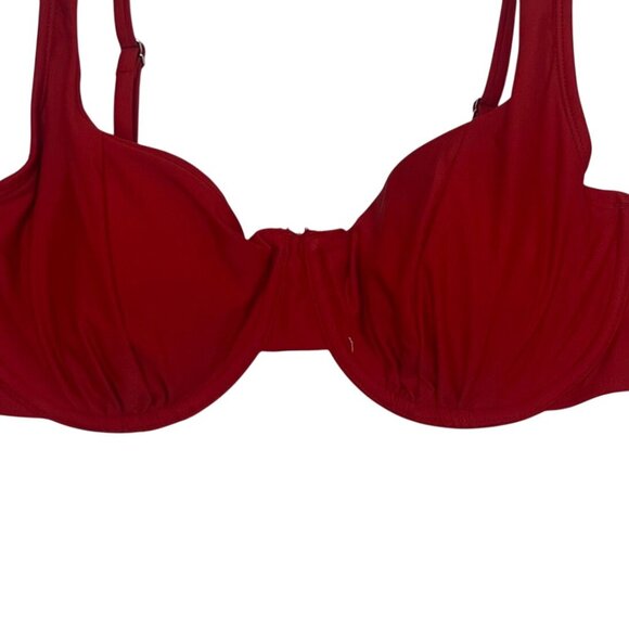 Wild Fable Underwire Bikini Top Womens Large Red Adjustable Straps - Picture 5 of 10